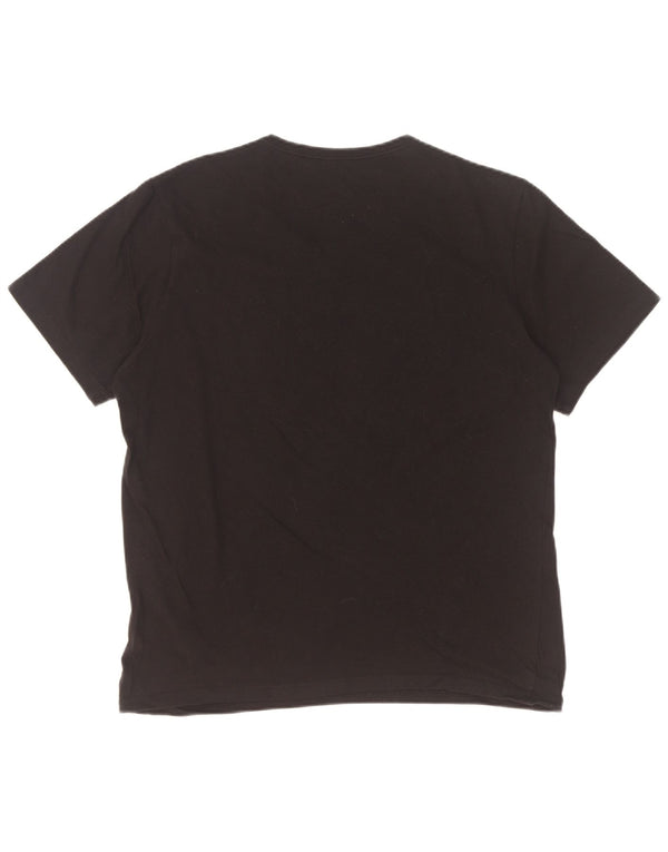 Hugo Boss Herren T-Shirt Top Large Schwarz Baumwolle