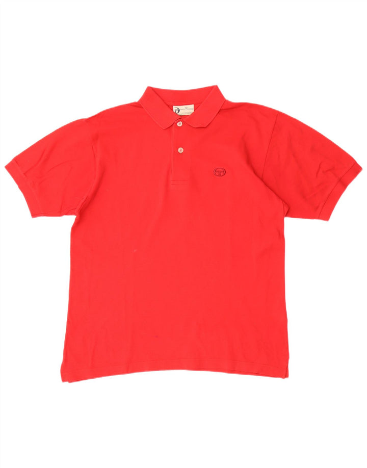 SERGIO TACCHINI Herren Poloshirt IT 46 Kleine rote Baumwolle