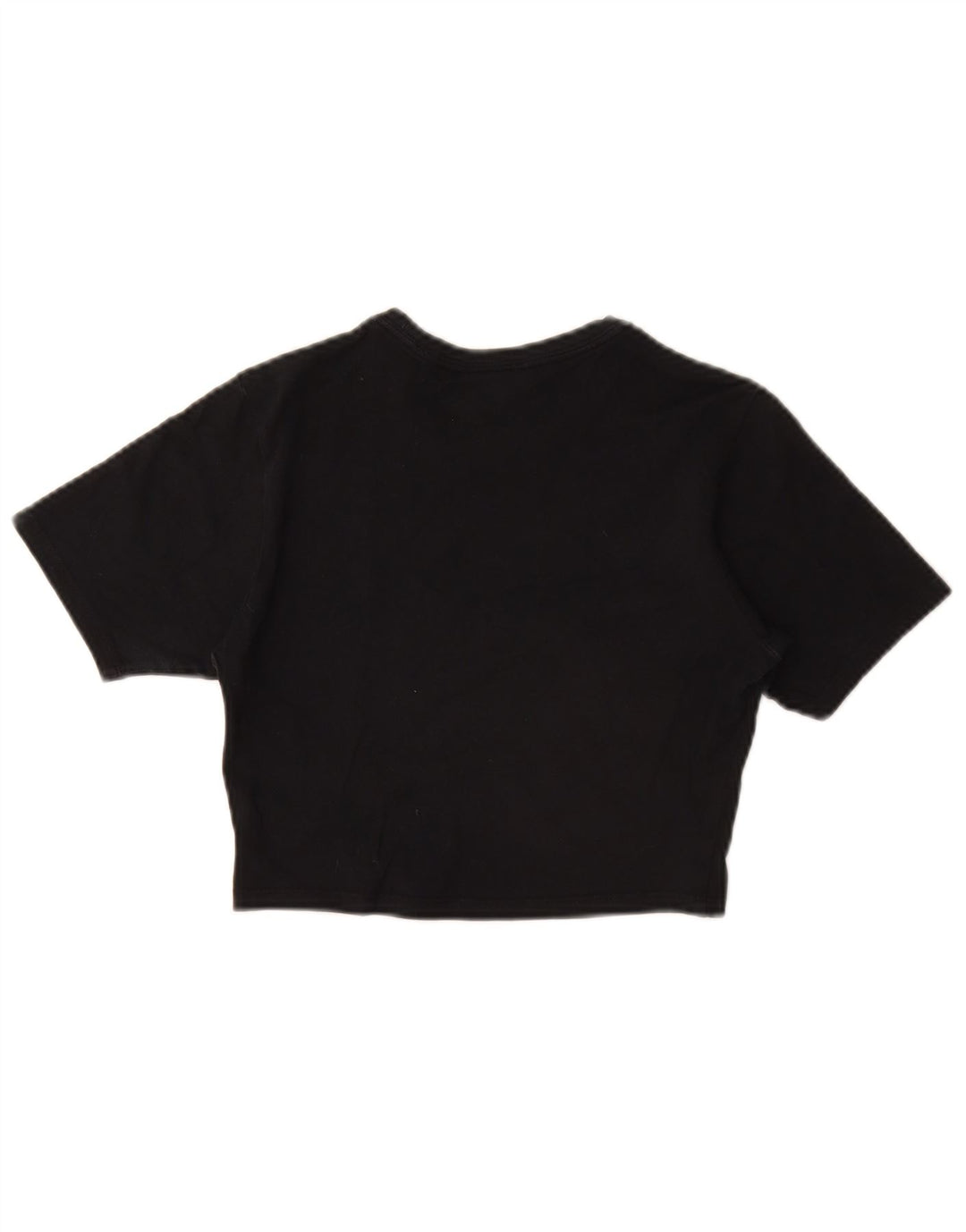 Nike Damen Crop T-Shirt Top UK 8 Small Schwarz