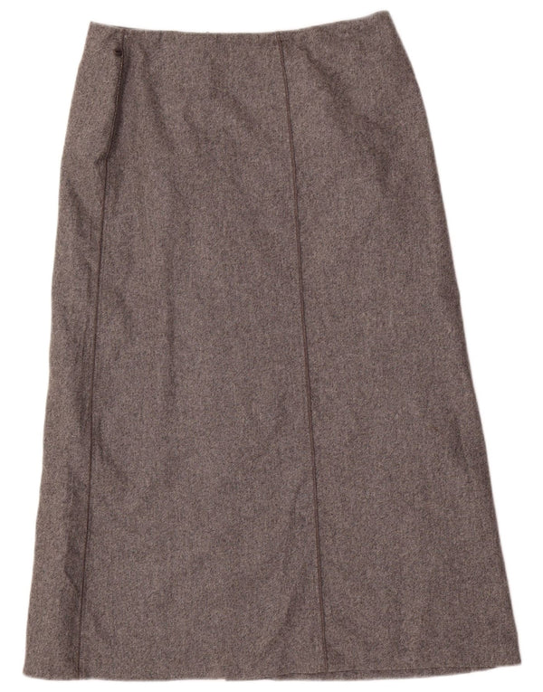 Marks & Spencer Damen A-Linienrock UK 16 Large W32 Graue Wolle