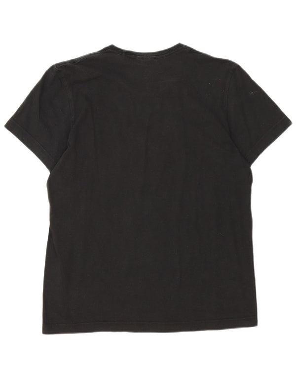 Adidas Herren Grafik T-Shirt Top Medium Schwarz Baumwolle
