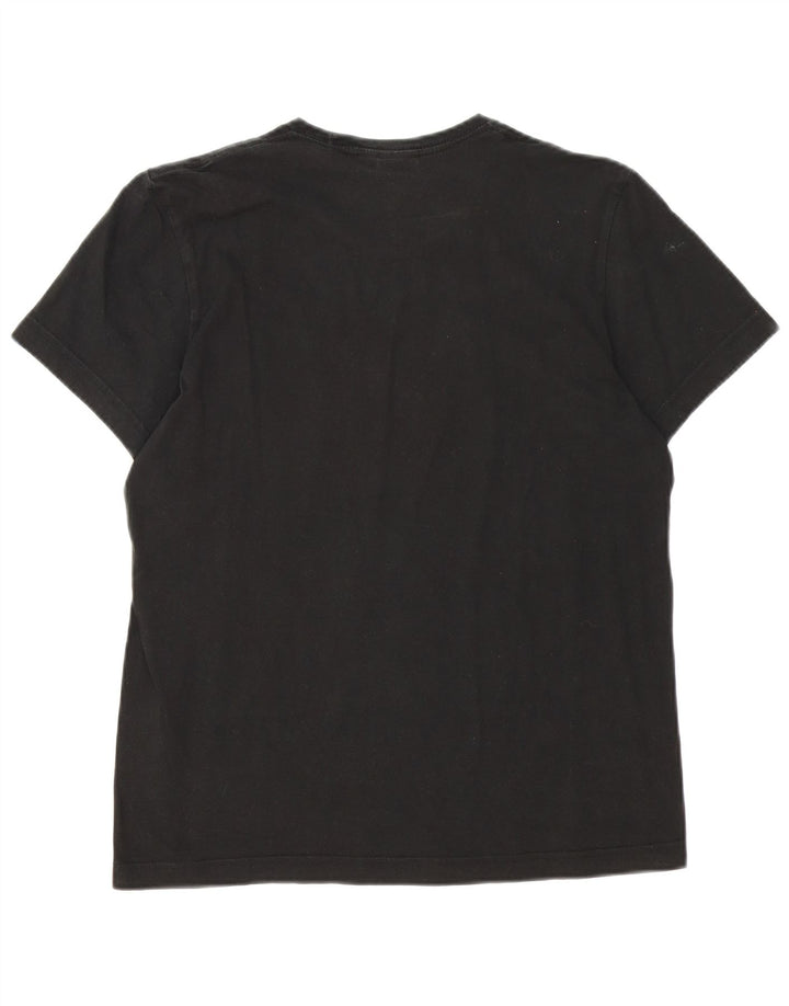 Adidas Herren Grafik T-Shirt Top Medium Schwarz Baumwolle