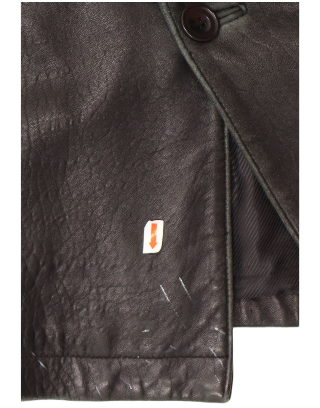 SUMMIT Herren Ledermantel UK 42 XL Schwarzes Leder