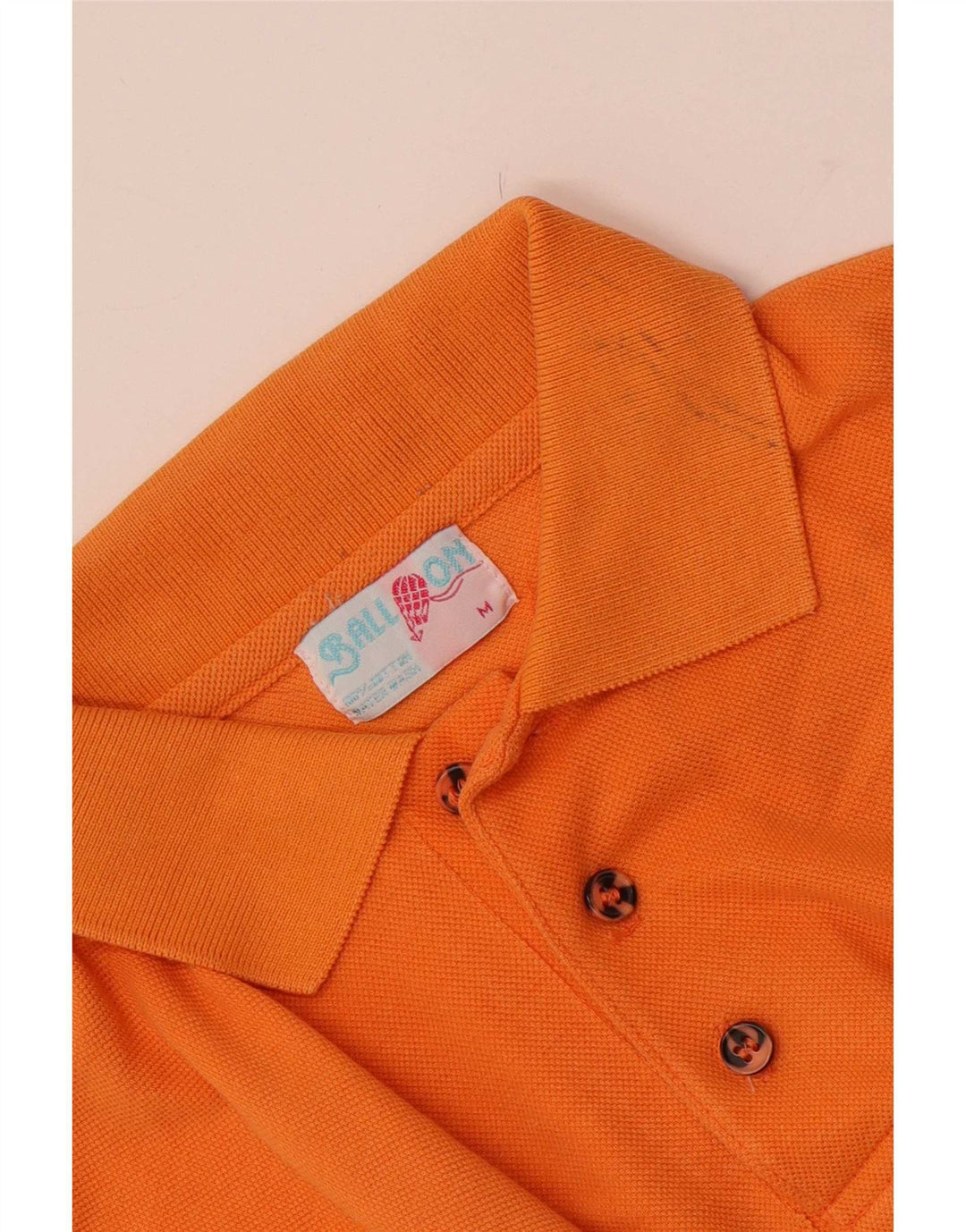 Ball On Herren-Poloshirt aus mitteloranger Baumwolle
