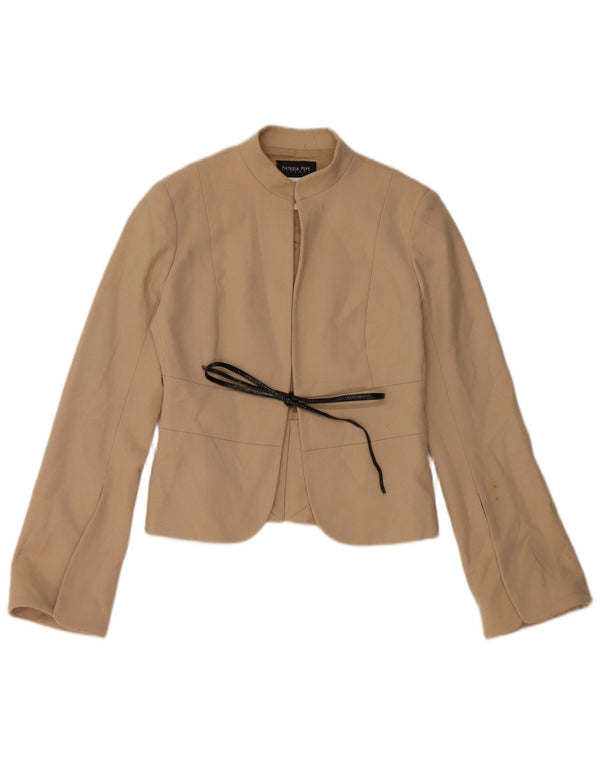 PATRIZIA PEPE Damen Blazer Jacke IT 40 Kleine Beige Wolle