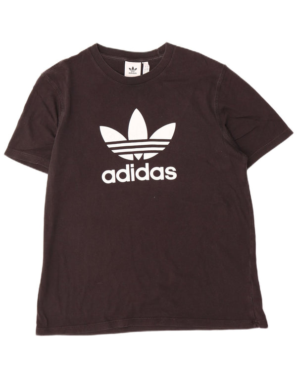 Adidas Mens Graphic T-Shirt Top Large Black Cotton