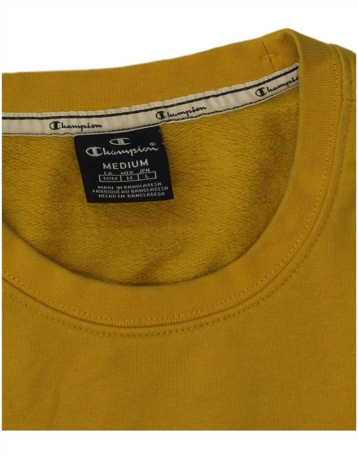 Champion Herren-Sweatshirt mit Grafik, mittelgelbe Baumwolle