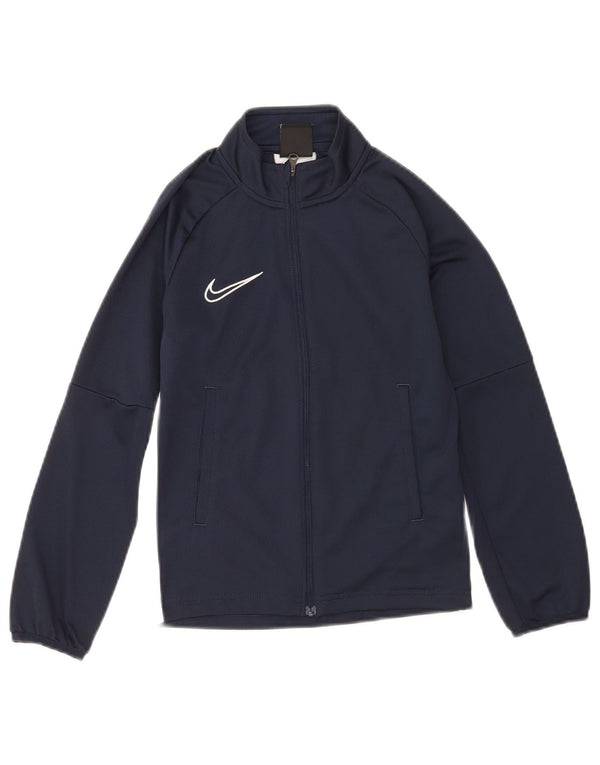 Nike Dri-Fit-Trainingsanzug für Jungen, Jacke, 8–9 Jahre, Größe S, Marineblau, Polyester