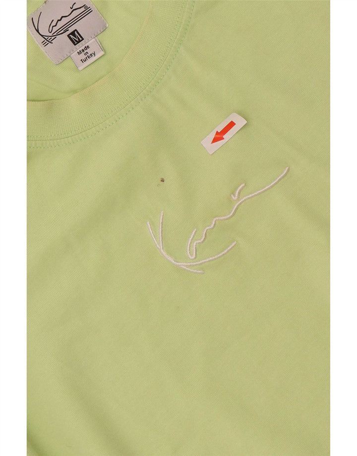 Karl Kani Herren-T-Shirt mit Grafik, mittelgrüne Baumwolle