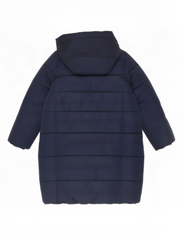 Marks & Spencer Wattierter Mantel für Mädchen mit Kapuze, 11–12 Jahre, Marineblau, Polyester