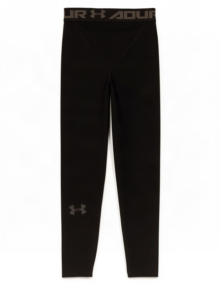 Under Armour Jungen-Leggings mit Grafik, 11–12 Jahre, groß, schwarzes Polyester