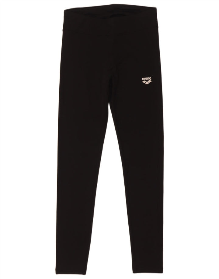 Arena Damen Leggings UK 14 Medium Schwarz Polyester