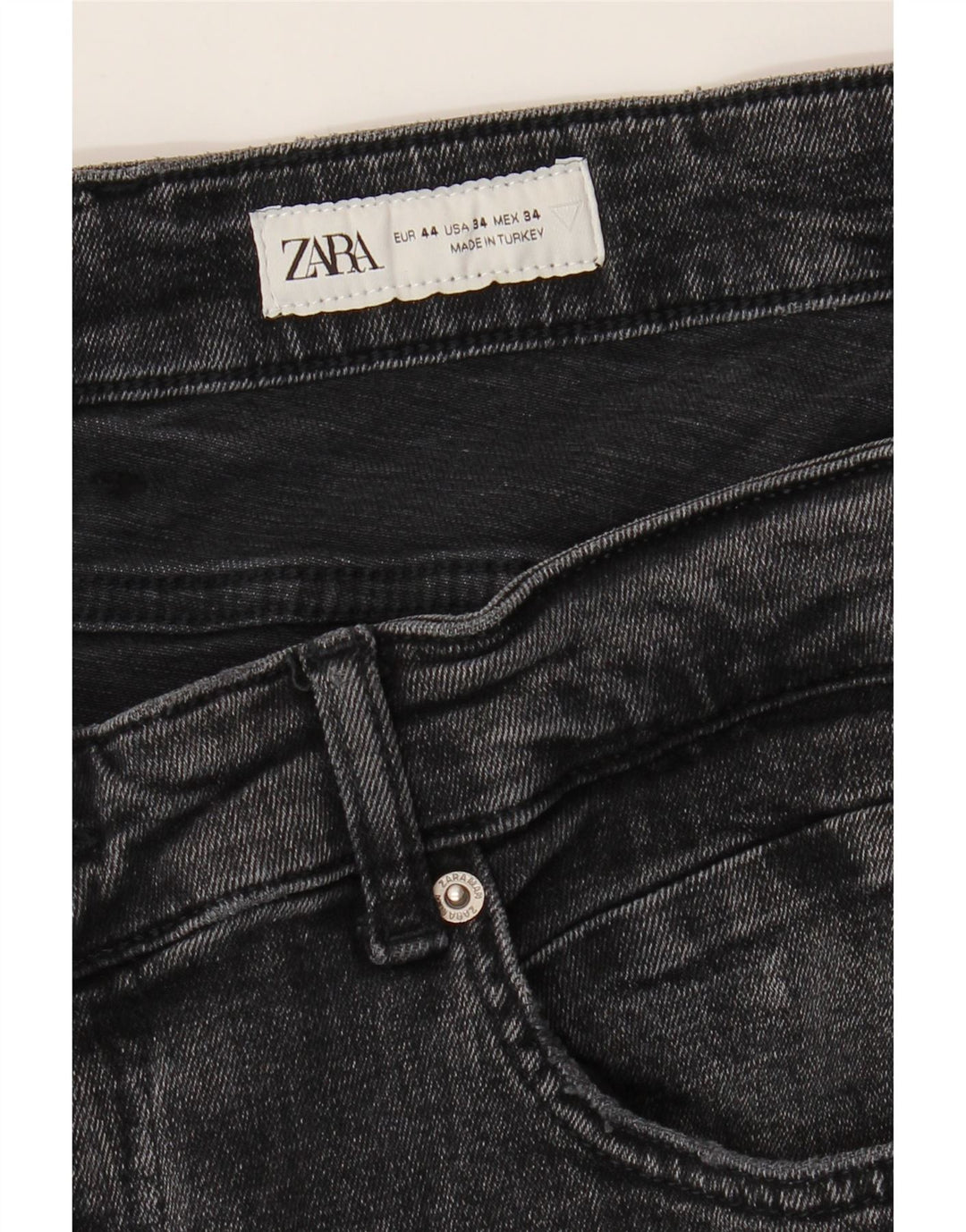 Zara Herren Slim Jeans EU 44 Large W34 L28 Grau