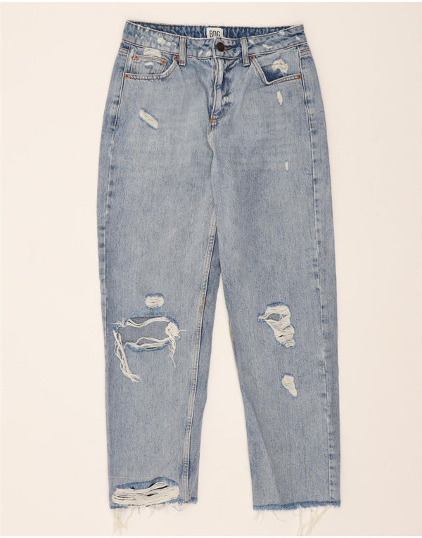 BDG Damen Distressed Tapered Jeans W28 L27 Blaue Baumwolle
