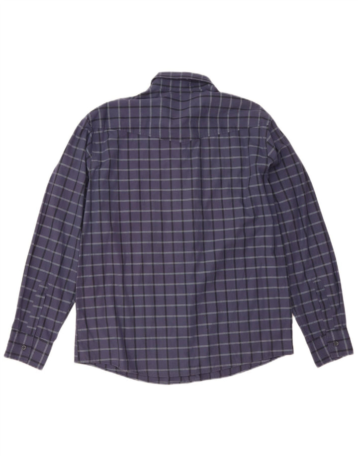 Levi's Herren-Hemd aus mittelblauer Baumwolle mit Karomuster in Marineblau
