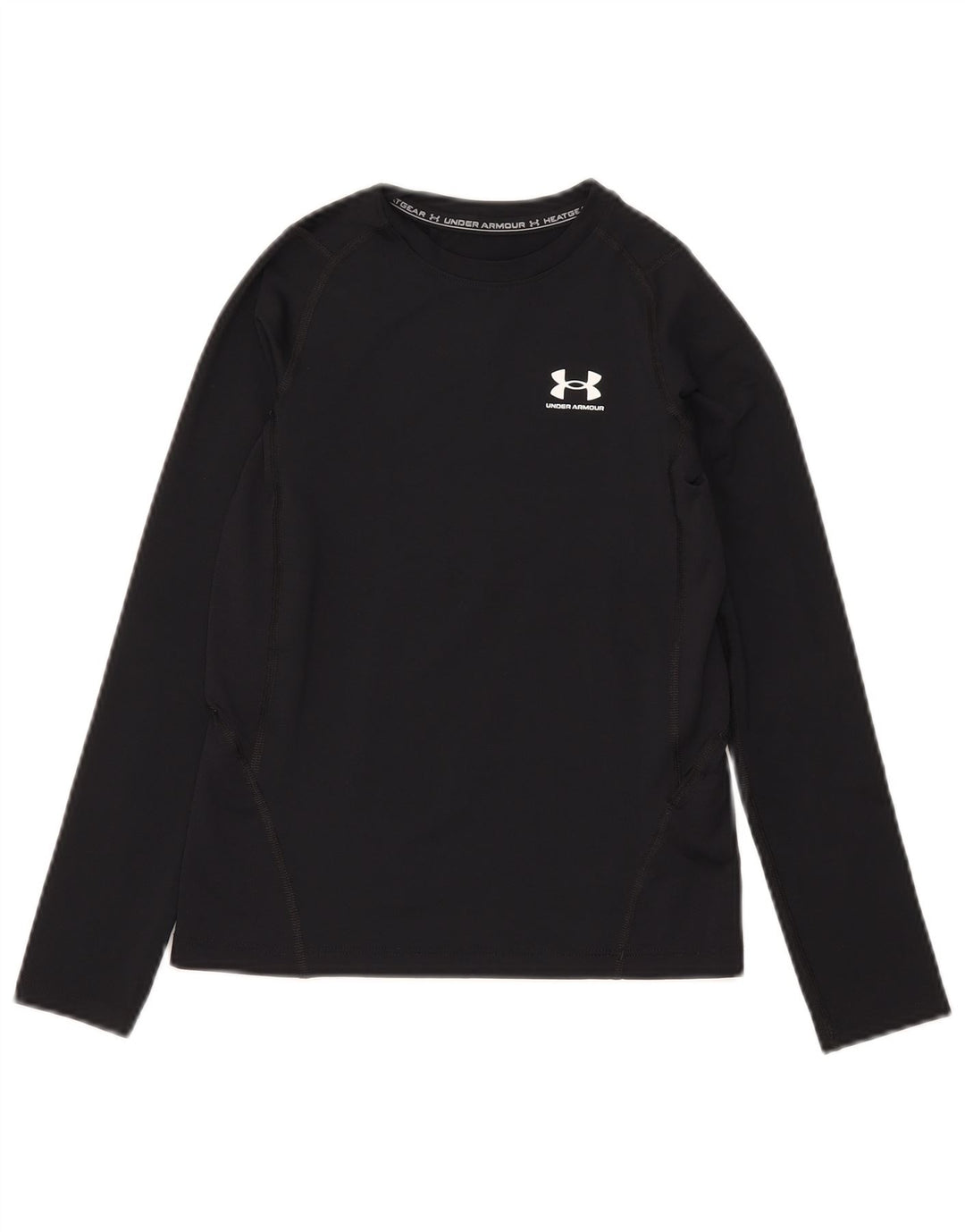 Under Armour Jungen Heat Gear Top Langarm 9–10 Jahre Medium Schwarz