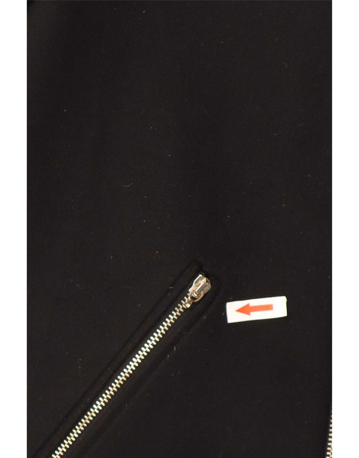 Zara Damen Mantel UK 6 XS Schwarz Polyester