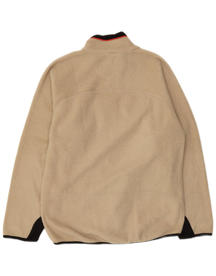 Fila Herren Fleecejacke UK 38 Mittelbeige Farbblock