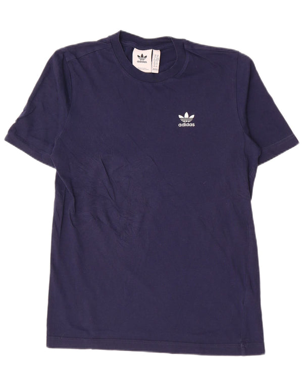 Adidas Herren T-Shirt Top XS Marineblau Baumwolle