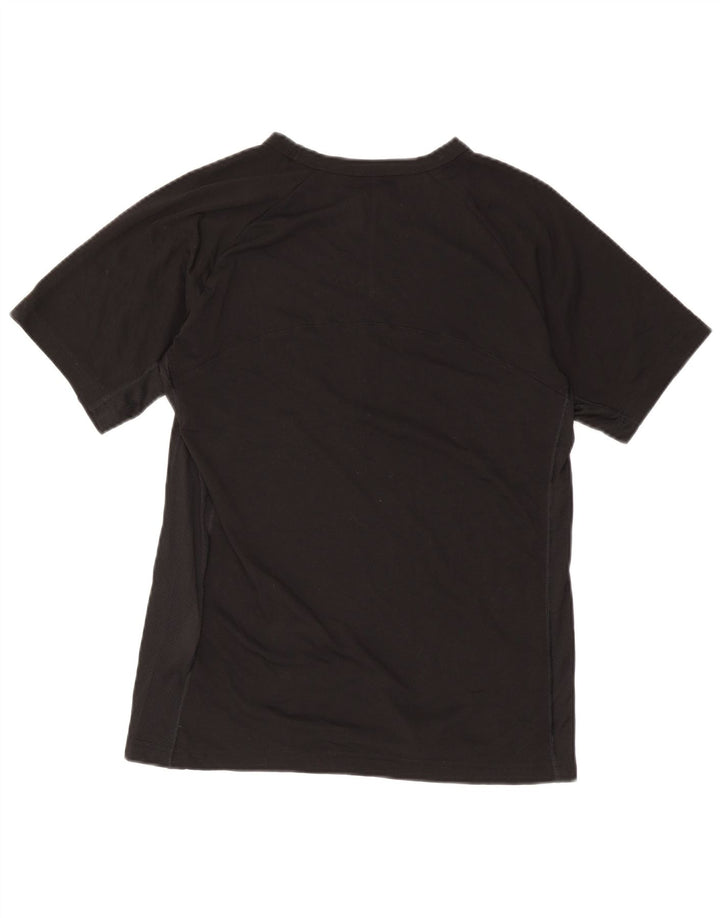 Champion Womens Graphic T-Shirt Top UK 16 Large Schwarz Polyester