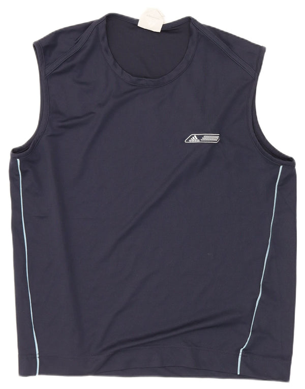 Adidas Herren Weste Top Large Marineblau Polyester