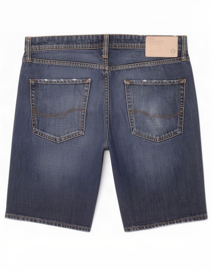 Jack & Jones Herren-Jeansshorts mit normaler Passform, Größe L, W34, Blau, Baumwolle