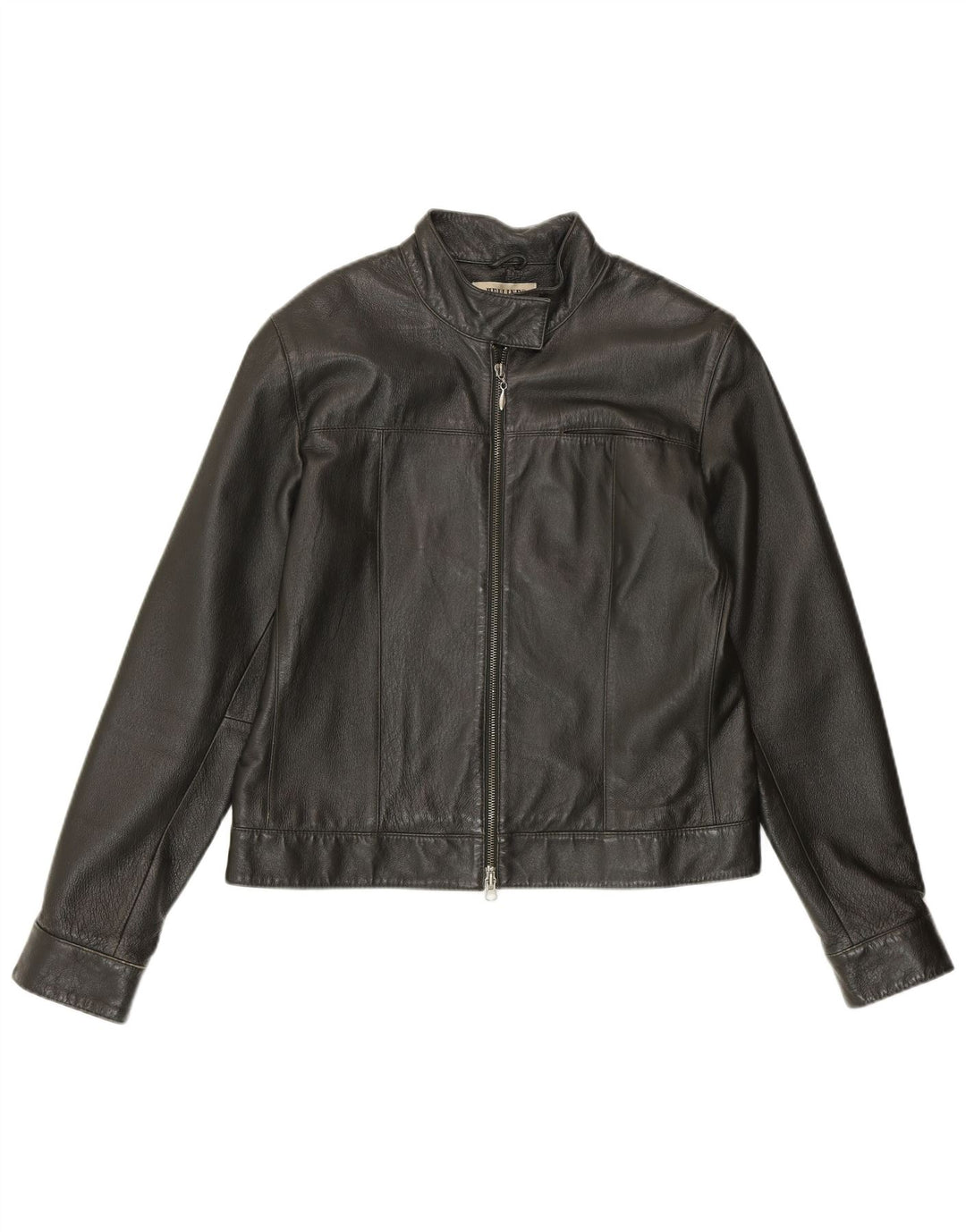 HELLINE Damen Lederjacke UK 14 Mittelgrünes Leder