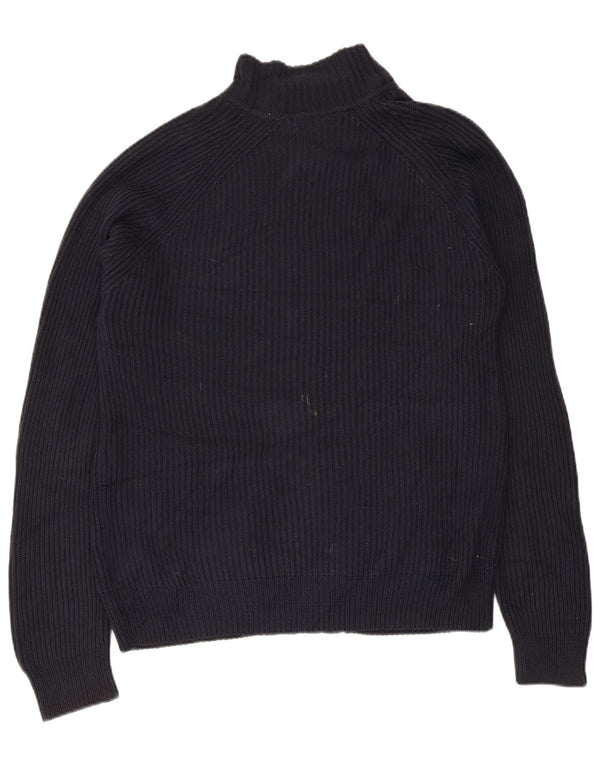 Calvin Klein Herren-Cardigan mit durchgehendem Reißverschluss, mittlere marineblaue Baumwolle