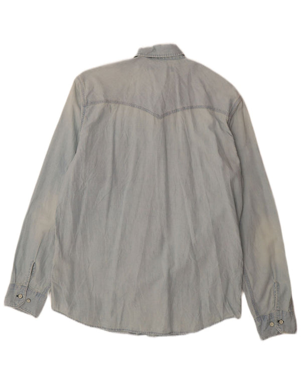 Levi's Herren-Jeanshemd mit Standard-Passform, groß, aus blauer Baumwolle