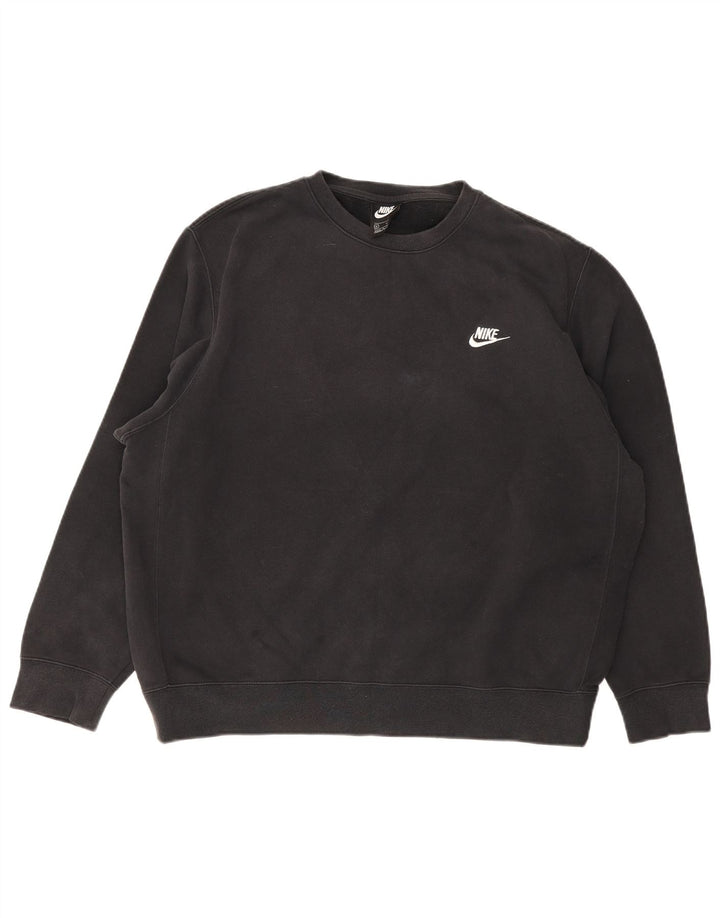 Nike Herren Sweatshirt Pullover XL Schwarz Baumwolle