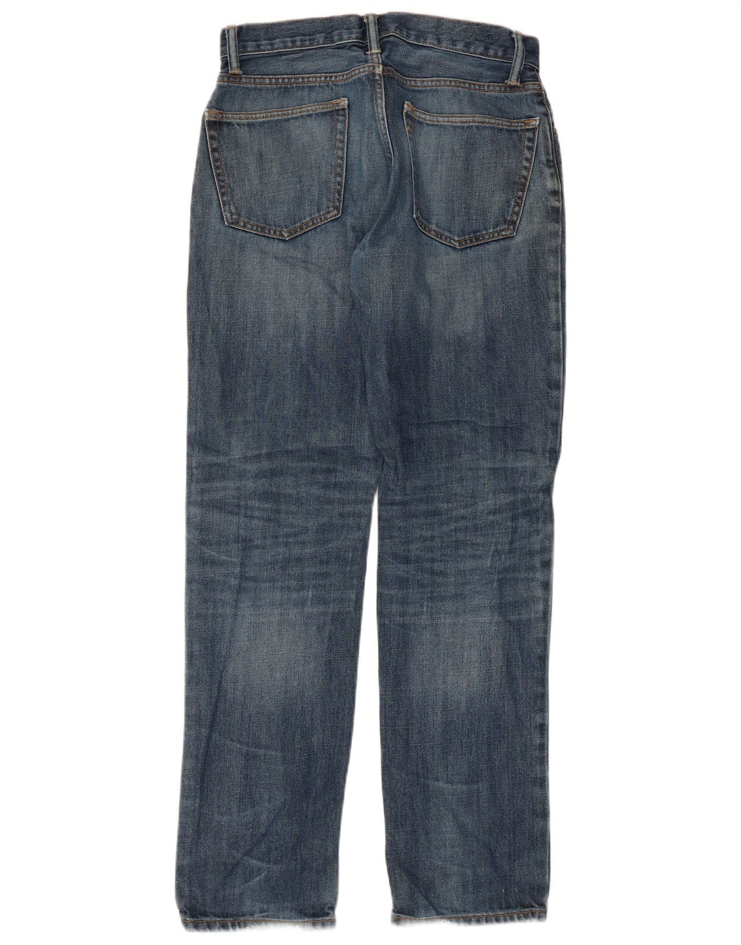 Gap Damen Distressed Straight Jeans W28 L32 Blaue Baumwolle