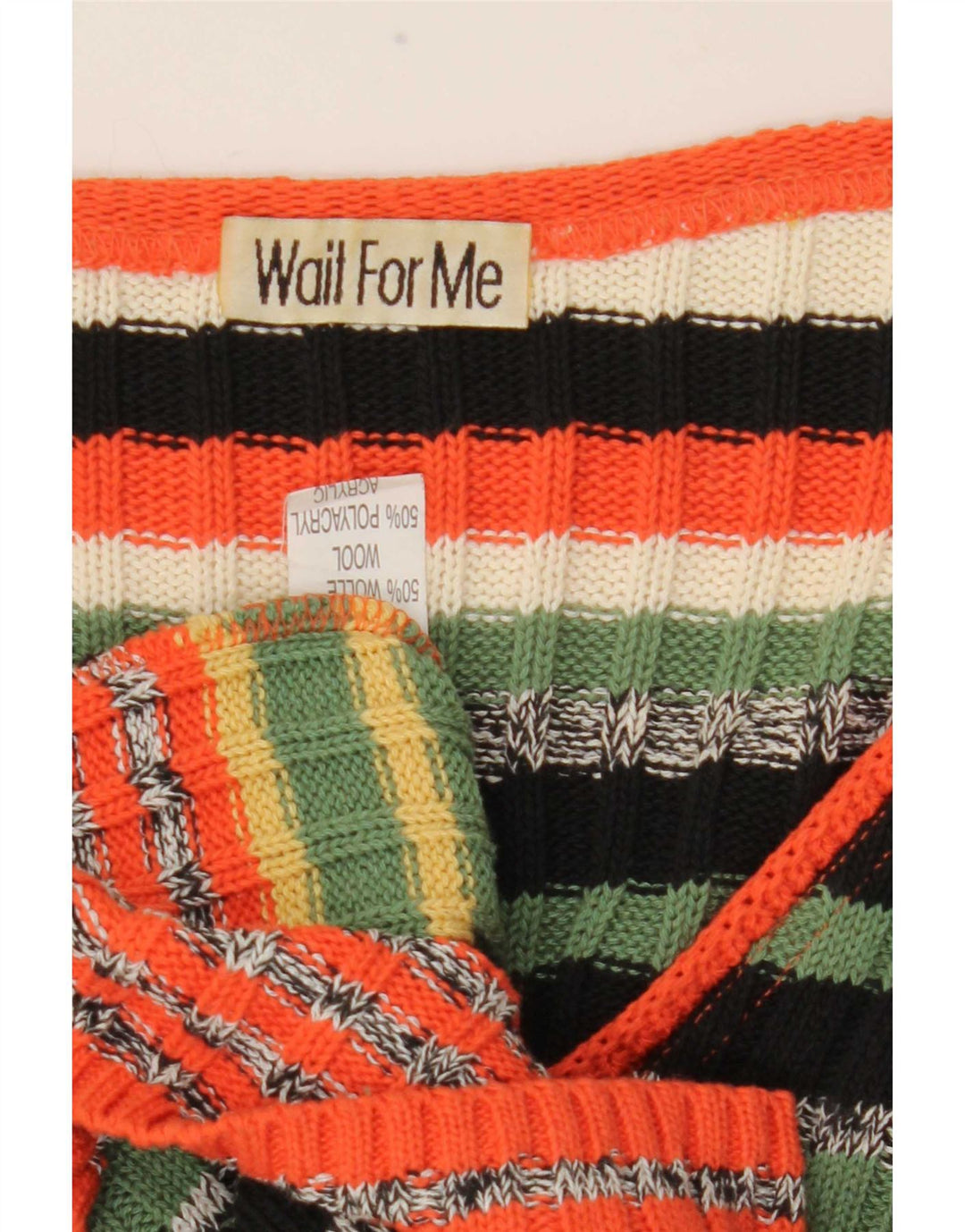 Vintage Damen Cardigan Pullover UK 16 Große mehrfarbig gestreifte Wolle
