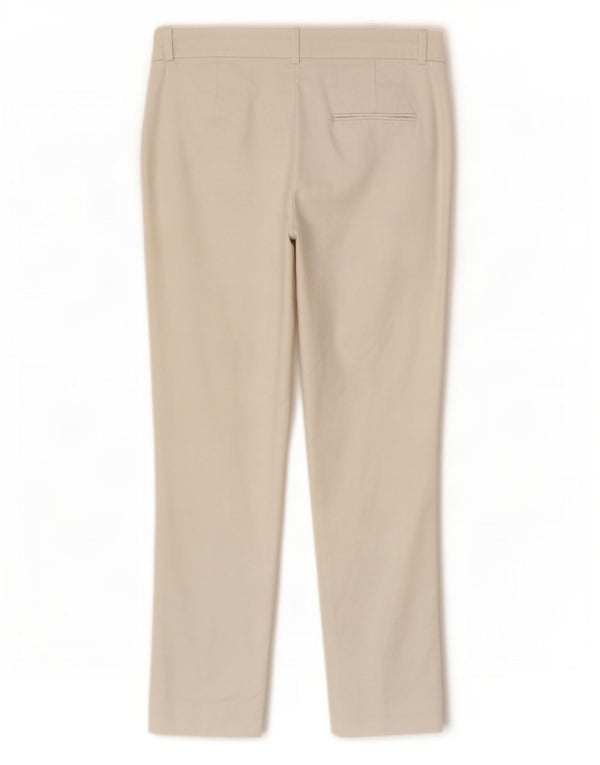 Gerade Chino-Hose für Damen von Zara, EU 38, Größe S, W28, L27, weiße Baumwolle