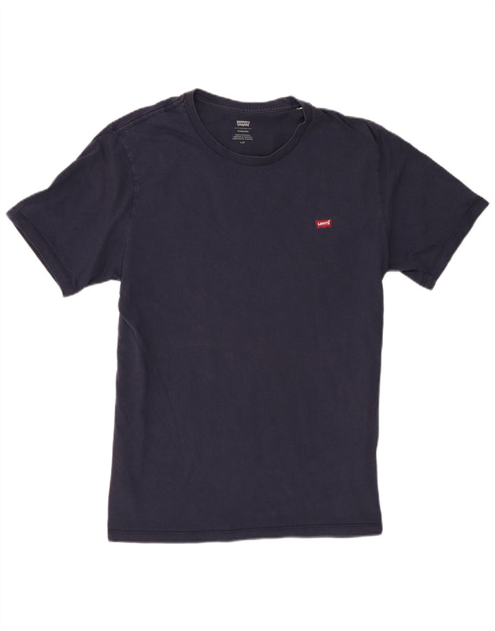 Levi's Herren Standard T-Shirt Top Large Marineblau Baumwolle