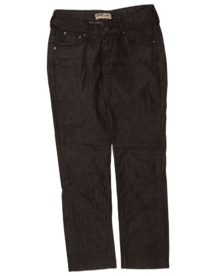 Lee Damen Norma Slim Jeans W26 L27 Schwarze Baumwolle