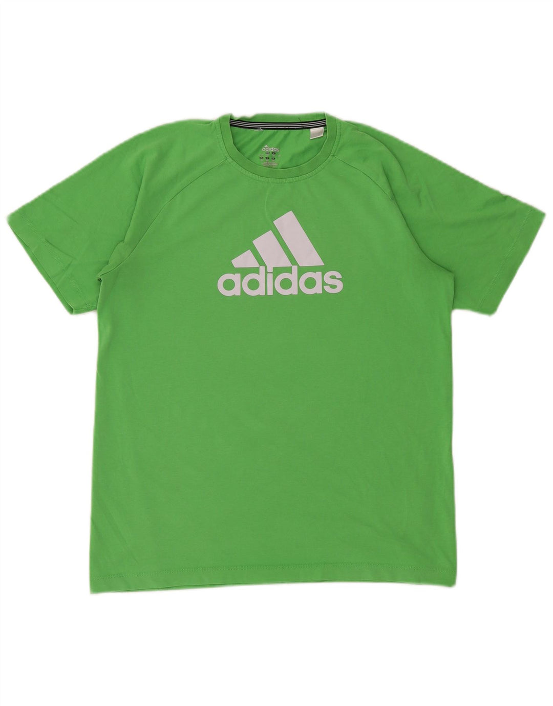 ADIDAS Jungen Climalite Graphic T-Shirt Top 15–16 Jahre, grüne Baumwolle