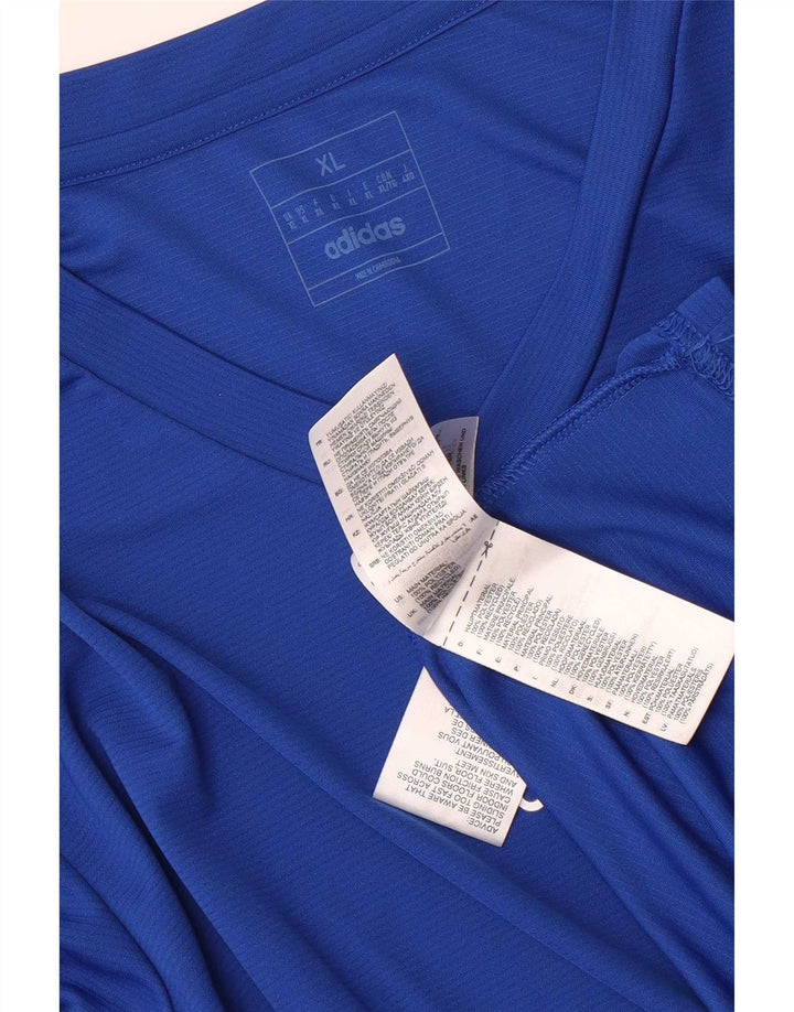 Adidas Herren Aeroready Top Langarm XL Blau Polyester