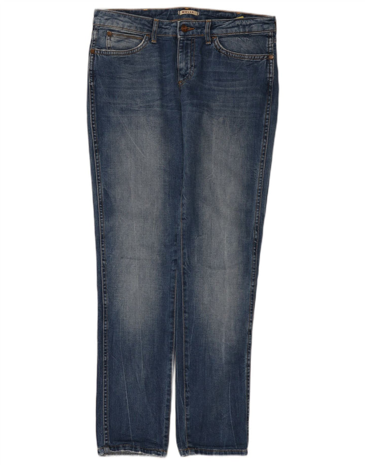 Wrangler Damen Molly Slim Jeans W28 L32 Blaue Baumwolle