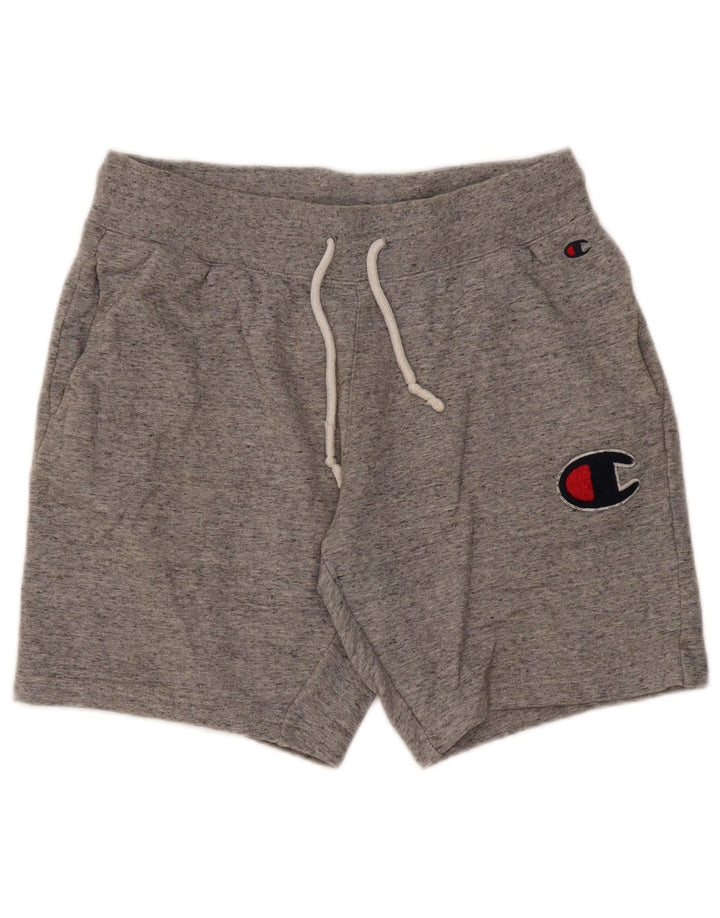 Champion Herren-Sportshorts aus mittelgrau gesprenkelter Baumwolle