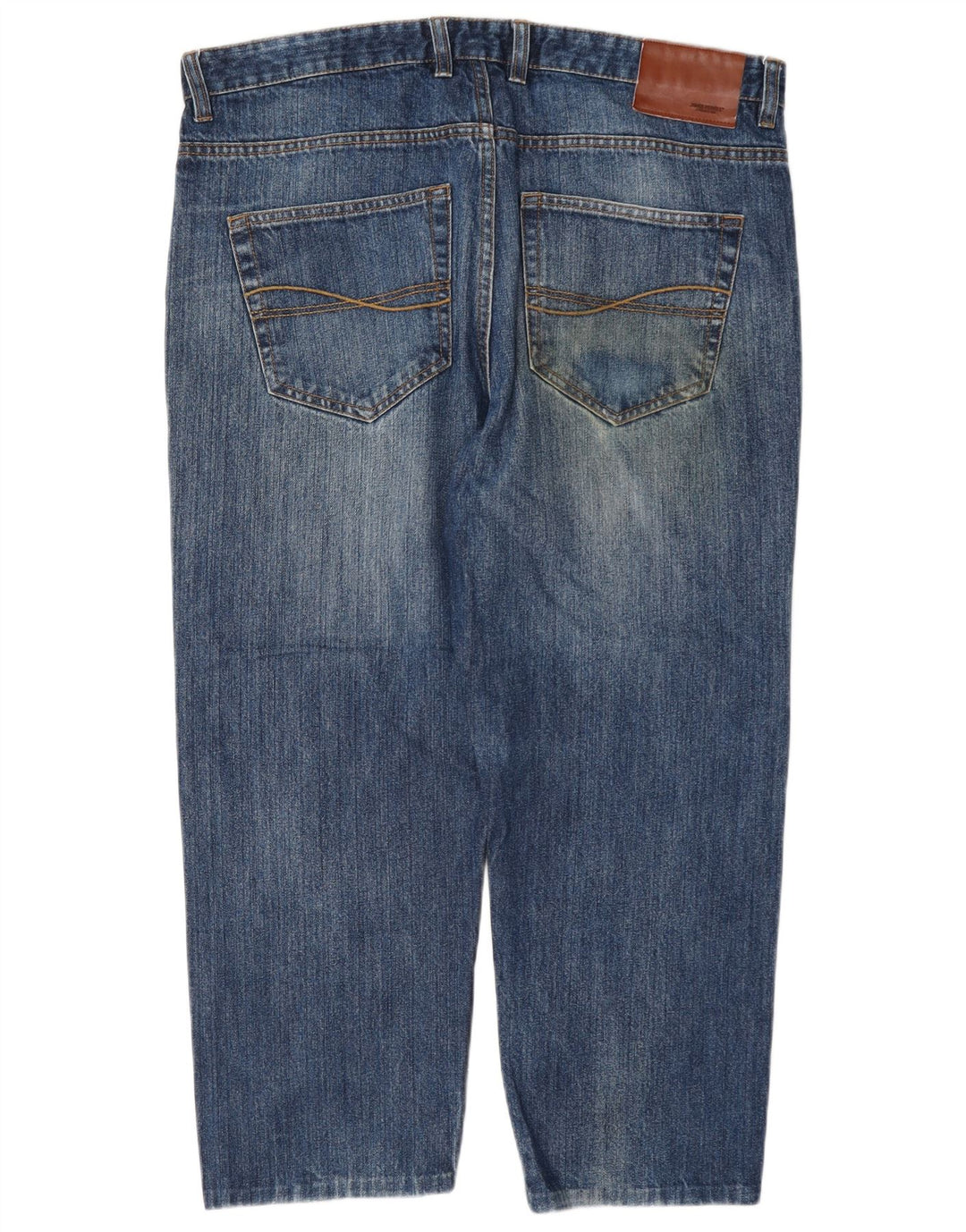 James Pringle Herren-Cropped-Jeans W36 L26 Blaue Baumwolle