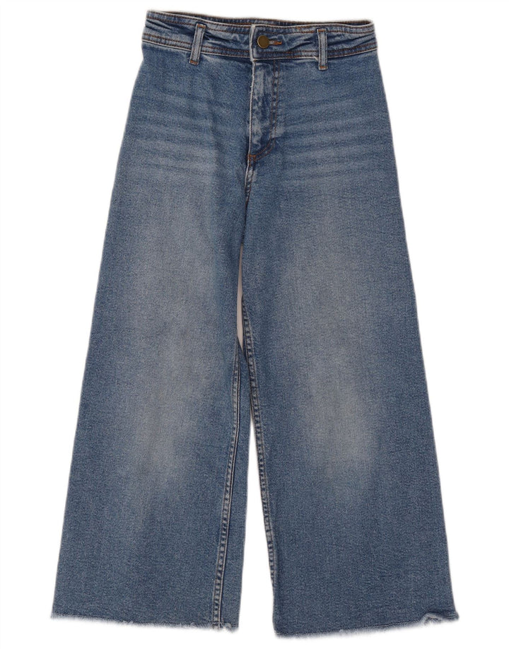 ZARA Mädchen-Jeans mit weitem Bein, 9–10 Jahre, W24, L22, Blau