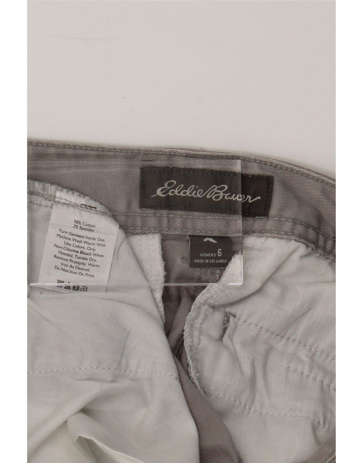 EDDIE BAUER Womens Chino Shorts US 6 Medium W32  Grey Cotton Vintage Eddie Bauer and Second-Hand Eddie Bauer from Messina Hembry 