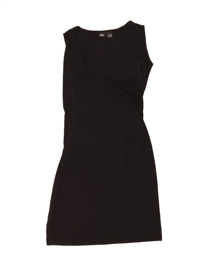 MOSSIMO Womens Sleeveless Sheath Dress UK 10 Small Black Polyester Vintage Mossimo and Second-Hand Mossimo from Messina Hembry 