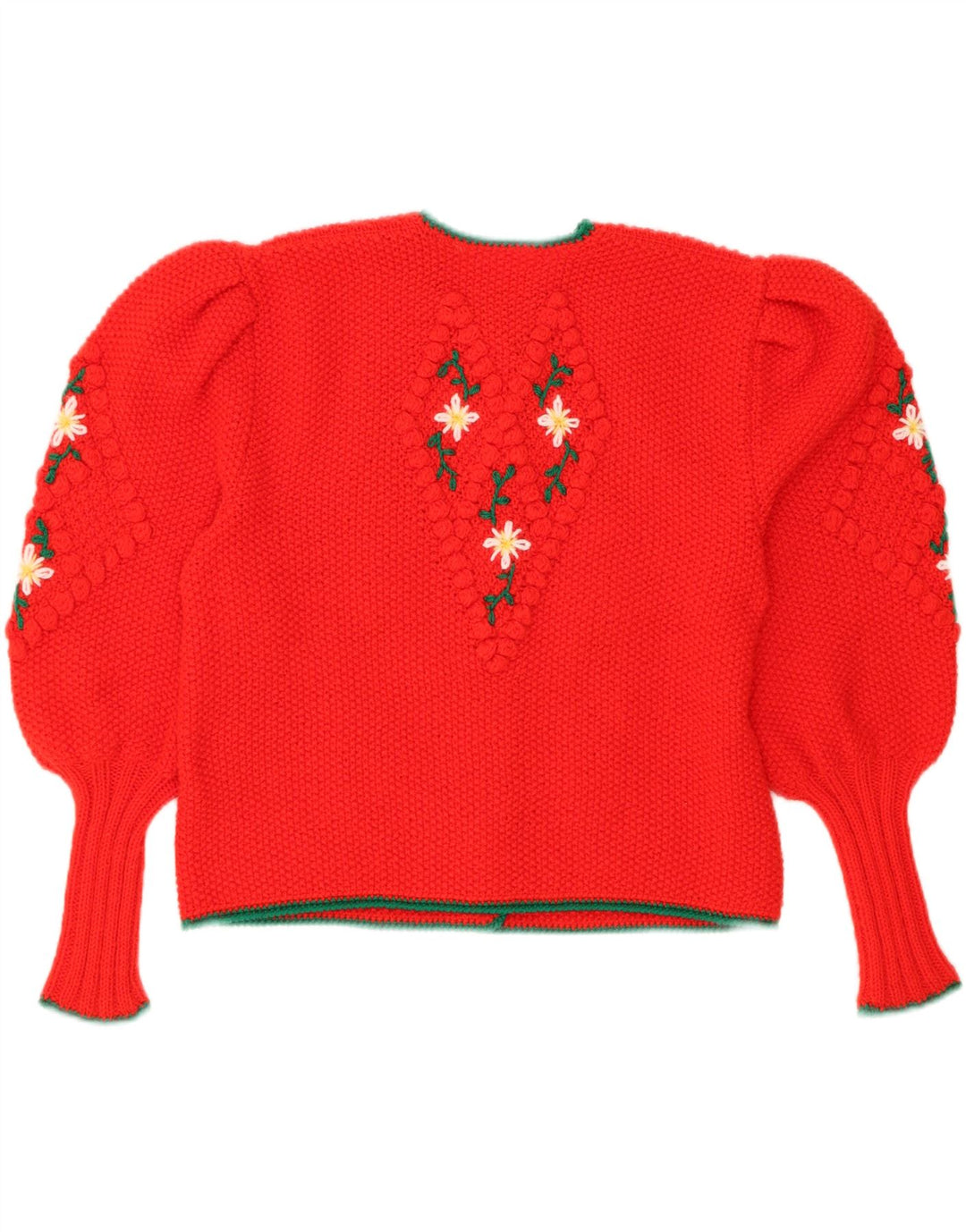 Vintage Damen Cardigan Pullover UK 14 Groß Rot