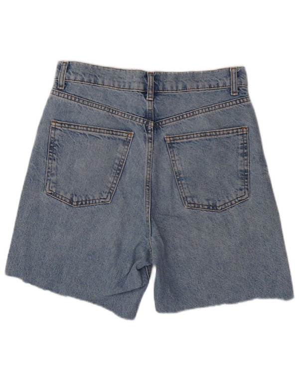 Zara Damen Jeansshorts EU 38 Small W28 Blaue Baumwolle