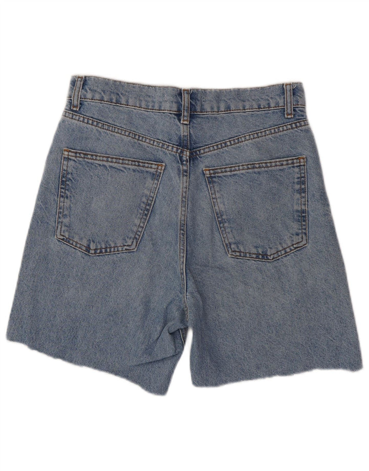 Zara Damen Jeansshorts EU 38 Small W28 Blaue Baumwolle
