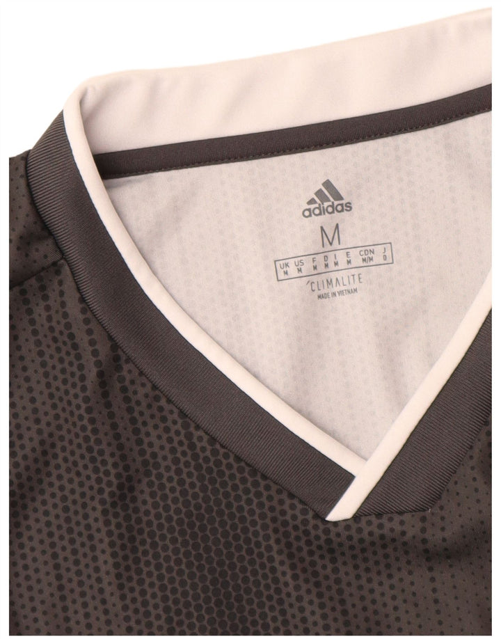 Adidas Herren Climalite T-Shirt Top Mittelgrau gepunktet