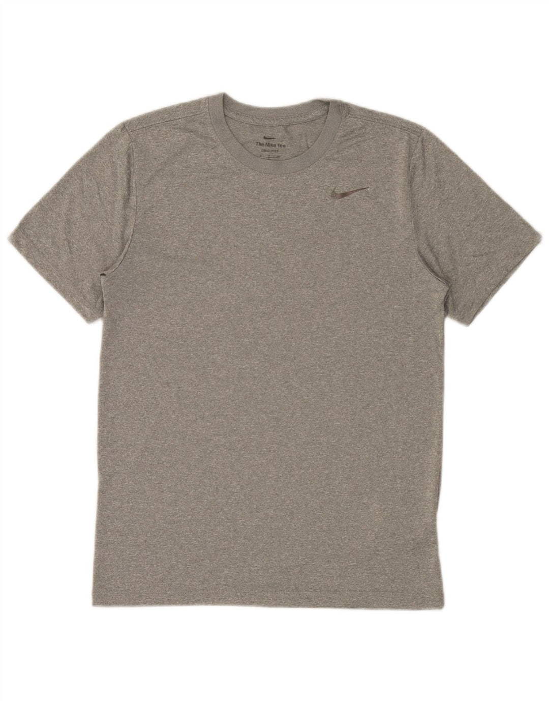 Nike Herren Dri Fit T-Shirt Top Small Grau geflecktes Polyester