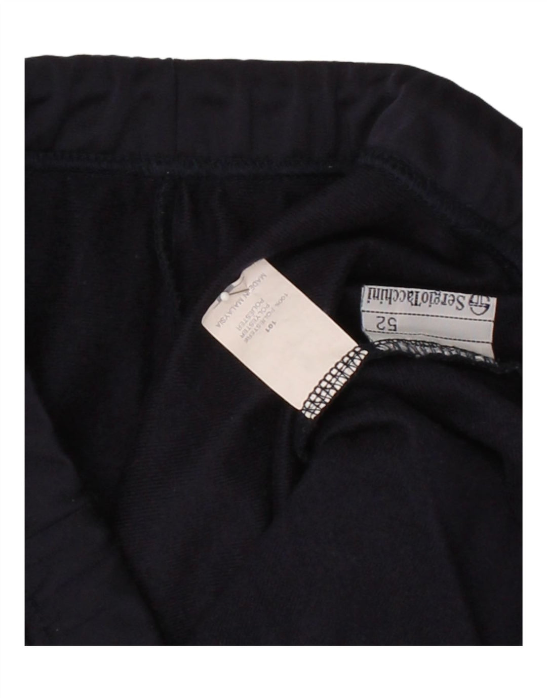 SERGIO TACCHINI Womens Tracksuit Trousers IT 52 2XL  Navy Blue Polyester Vintage Sergio Tacchini and Second-Hand Sergio Tacchini from Messina Hembry 