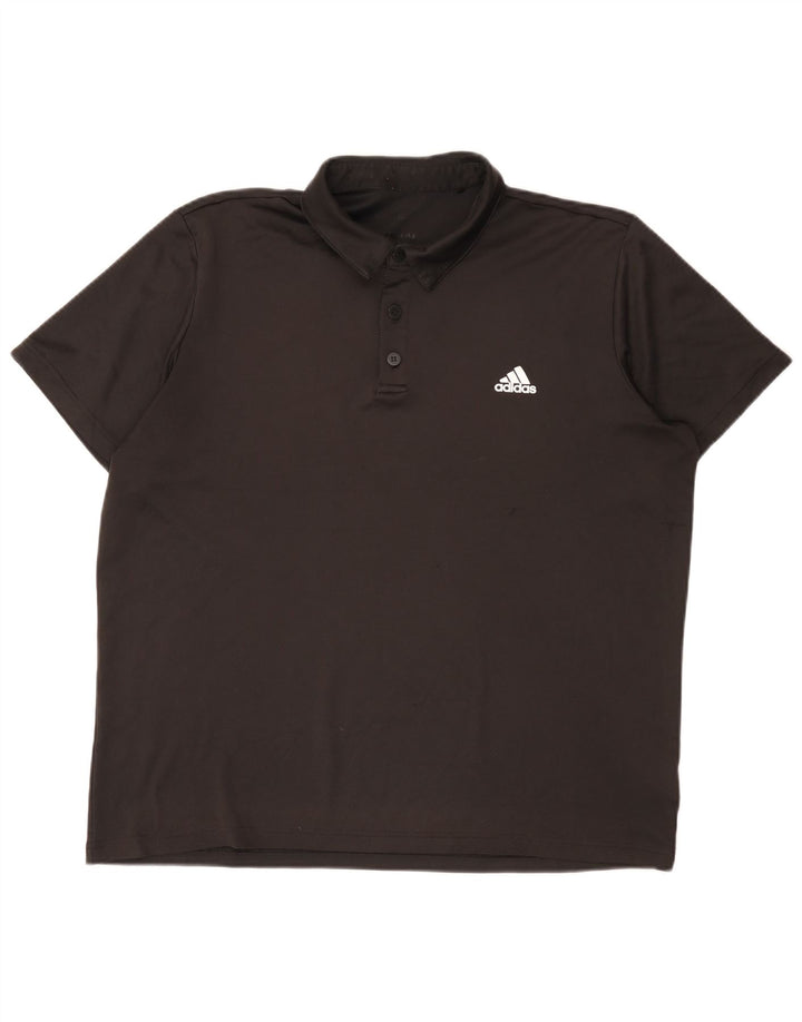 Adidas Herren Climalite Poloshirt XL Schwarz Polyester